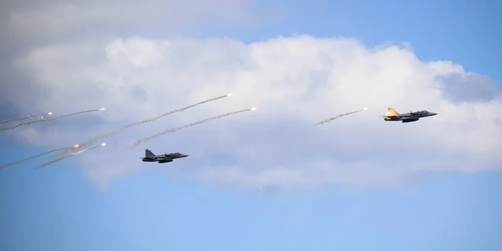 Винищувачі Gripen шведської компанії Saab на навчаннях