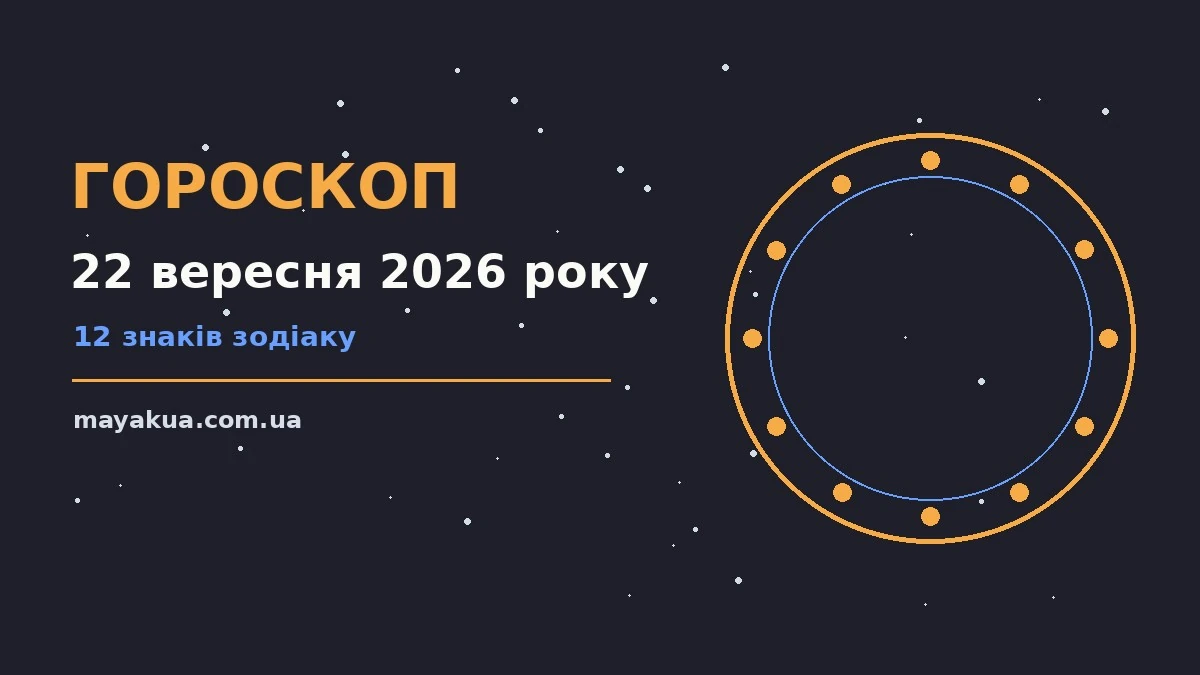 Гороскоп на 22 вересня 2026 року: можливості цього дня про фінанси та особисте життя